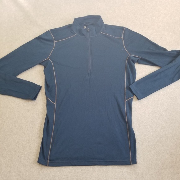 Kuhl Other - Kuhl Akkomplice Sweater Mens M Blue 1/4 Zip Pullover Fleece Hiking Run Outdoor